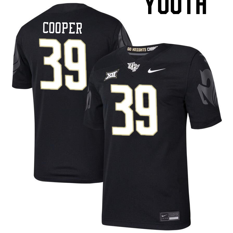 Youth #39 R.D. Cooper UCF Knights Big 12 Conference College Football Jerseys Stitched-Black